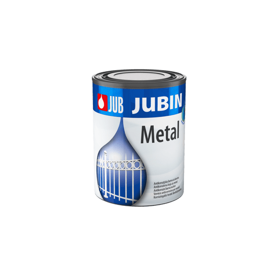 JUB JUBIN Metal srebrn 5005 0,65 L pokrivna barva za kovino