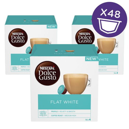 NESCAFÉ Dolce Gusto Flat White kapsule za kavo (48 kapsul / 48 napitkov)