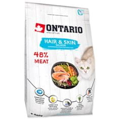 Ontario Cat Hair & Skin 0,4 kg