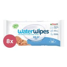 WaterWipes 8x VLAŽNIČKI Vlažni robčki brez plastike 60 kosov ( 480 kosov )