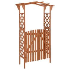 Greatstore Pergola z vrati 116x40x204 cm trden les jelke