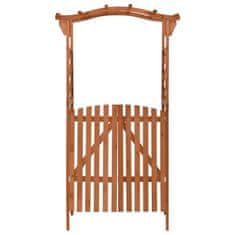 Greatstore Pergola z vrati 116x40x204 cm trden les jelke