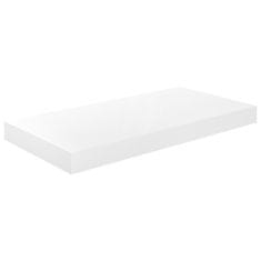 Vidaxl Stenske police 4 kosi visok sijaj bele 50x23x3,8 cm MDF