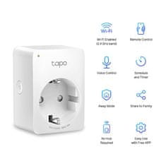 TP-Link Pametna vtičnica Tapo P100(1-pack)(EU) 230V nadzor preko IP, oblaka, WiFi