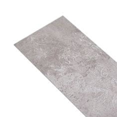 Vidaxl Samolepilne PVC talne plošče 5,21 m2 2 mm zemeljsko sive barve
