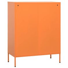 Vidaxl Omara za shranjevanje oranžna 80x35x101,5 cm jeklo