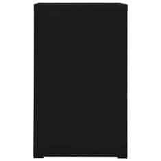 Vidaxl Arhivska omarica črna 46x62x102,5 cm jeklo