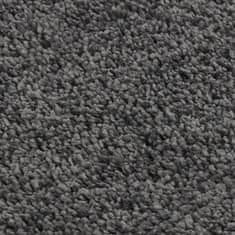 Vidaxl Košata preproga temno siva 160x230 cm nedrseča