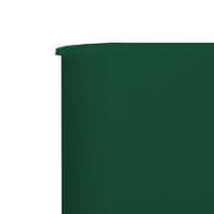 Vidaxl 3-panelni vetrobran tkanina 400x120 cm zelene barve