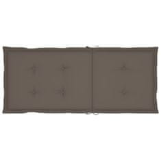 Vidaxl Blazine za vrtne stole 4 kosi taupe 120x50x4 cm