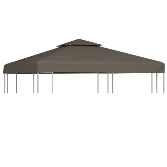 Vidaxl Streha za paviljon 2-delna 310 g/m2 3x3 m taupe