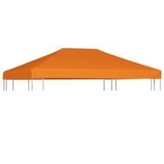 Vidaxl Streha za paviljon 310 g/m2 4x3 m oranžna