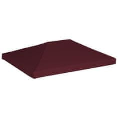 Vidaxl Streha za paviljon 310 g/m2 3x4 m bordo