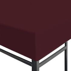 Vidaxl Streha za paviljon 310 g/m2 3x4 m bordo