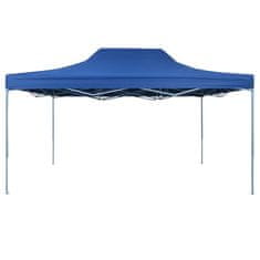 shumee Profesionalni zložljivi šotor za zabavo 3 x 4 m jekleni modri