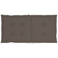 Vidaxl Blazine za vrtne stole 4 kosi taupe 100x50x4 cm