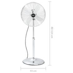 Vidaxl Talni ventilator, 3 hitrosti, 40 cm, krom