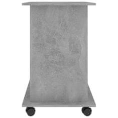 Vidaxl Računalniška miza betonsko siva 80x50x75 cm iverna plošča