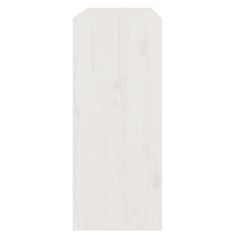 Vidaxl Knjižna omara/pregrada bela 80x30x71,5 cm trdna borovina