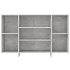 Vidaxl Komoda betonsko siva 120x30x75 cm iverna plošča