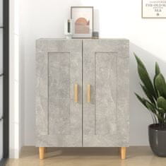 Vidaxl Komoda betonsko siva 69,5x34x90 cm konstruiran les
