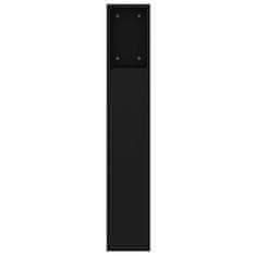 Vidaxl Vzglavna omarica črna 160x18,5x104,5 cm