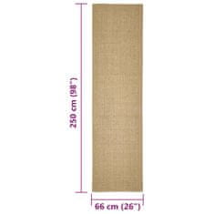 Vidaxl Preproga naravni sisal 66x250 cm