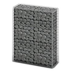 Vidaxl Gabion košara s pokrovi pocinkana žica 100 x 80 x 30 cm