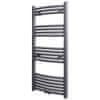 Vidaxl Kopalniški radiator z ukrivljenimi cevmi 500x1160 mm siv