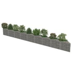 Vidaxl Gabion stena iz pocinkanega jekla 630x30x50 cm