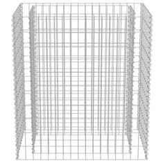 Vidaxl Visoka greda gabion pocinkano jeklo 90x50x100 cm