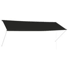 Vidaxl Zložljiva tenda 350x150 cm antracit