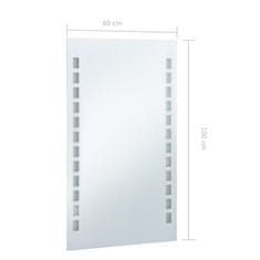 Vidaxl Kopalniško LED stensko ogledalo 60x100 cm