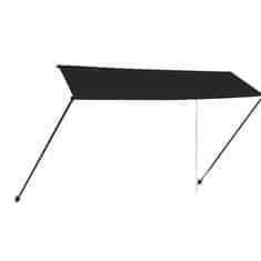 Vidaxl Zložljiva tenda z LED lučmi 350x150 cm antracitna