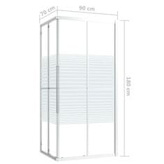 Greatstore Tuš kabina ESG 90x70x180 cm