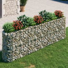 Vidaxl Visoka greda gabion pocinkano železo 330x50x100 cm