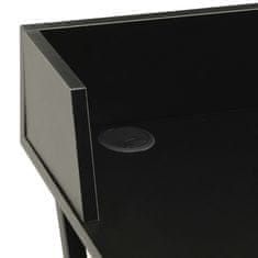 Vidaxl Pisalna miza črna 80x50x84 cm