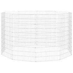 Vidaxl 10-delna ograda za zajce 54x100 cm pocinkano železo