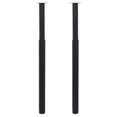 Vidaxl 2 Teleskopski Nogi za Mizo Črne Barve 710 mm - 1100 mm