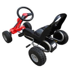 Greatstore Gokart na pedale rdeče barve