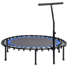 Greatstore Fitnes trampolin z ročajem in varnostno oblogo 122 cm