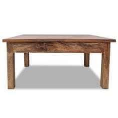 Vidaxl Klubska mizica iz trdnega predelanega lesa 98x73x45 cm