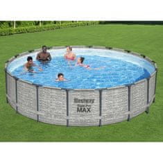 Vidaxl Bestway Power Steel Pool z dodatki, 549x122 cm