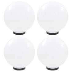 Vidaxl LED okrogle svetilke 4 kosi krogle 30 cm PMMA
