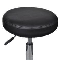 Vidaxl Pisarniški stolčki 2 kosa umetno usnje 35,5x98 cm črni