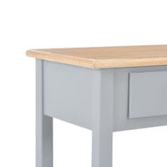 Vidaxl Komoda iz MDF-ja 110x35x80 cm siva