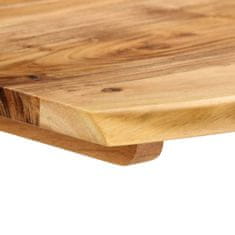 Greatstore Jedilna miza 140x70x76 cm trden akacijev les