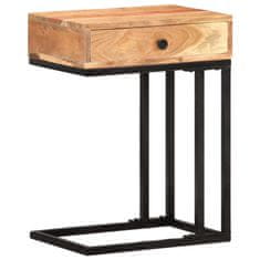Vidaxl Stranska mizica U-oblike 45x30x61 cm trden akacijev les