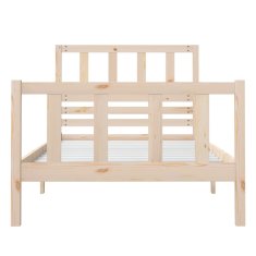Vidaxl Posteljni okvir iz trdnega lesa 90x190 cm 3FT