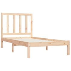 Vidaxl Posteljni okvir iz trdne borovine 90x200 cm
